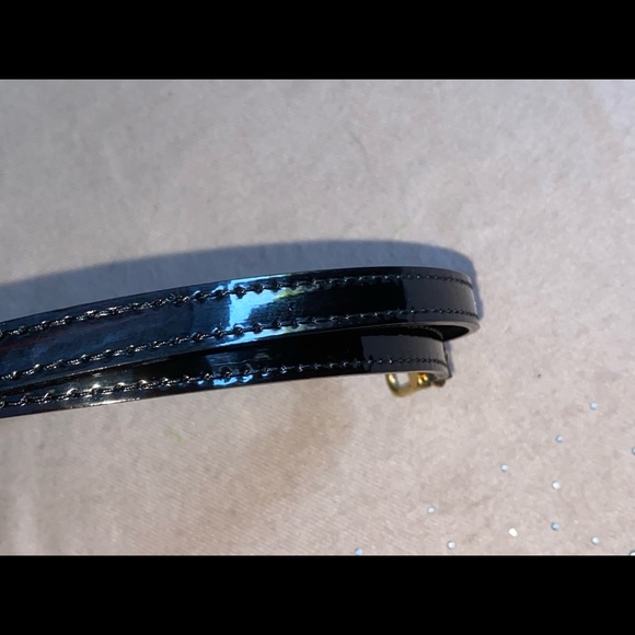 🖤 SOLD🖤Authe Louis Vuitton Black Vernis Strap - Picture 2 of 9